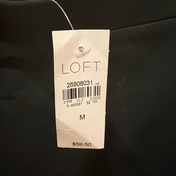 LOFT Black Flounce Mini Skirt NWT – Size M - Picture 2 of 12